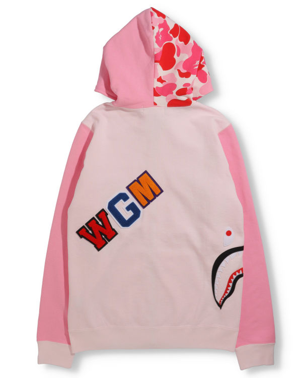 Sweat à Capuche Bape Big ABC Camo Multi Shark Full Zip Rose Femme | DZM-19496927