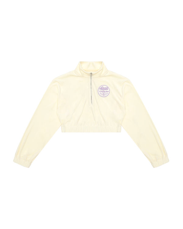 Sweats Bape Cropped zip-up Blanche Femme | WLP-46313271