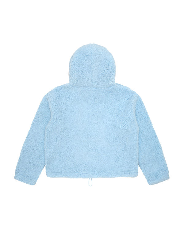 Sweat à Capuche Bape Oversized Bleu Clair Femme | BHC-37450184