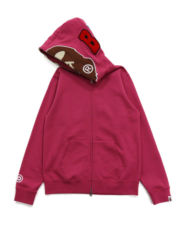 Sweat à Capuche Bape 2nd Ape Full Zip Rose Femme | RFC-45211226