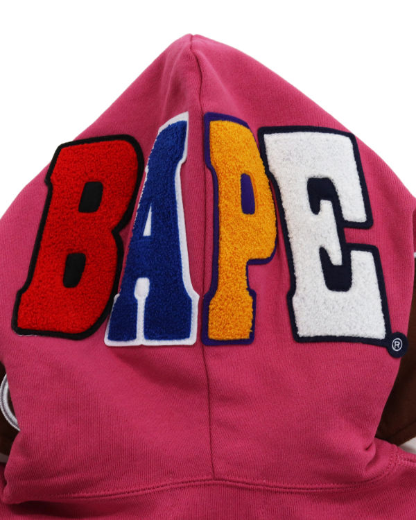 Sweat à Capuche Bape 2nd Ape Full Zip Rose Femme | RFC-45211226