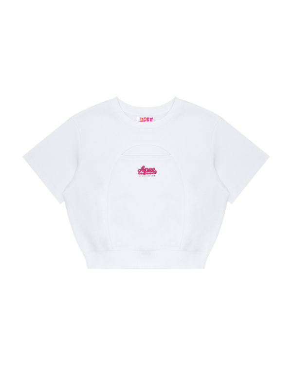 Sweats Bape Cropped logo Blanche Femme | CDU-05419132