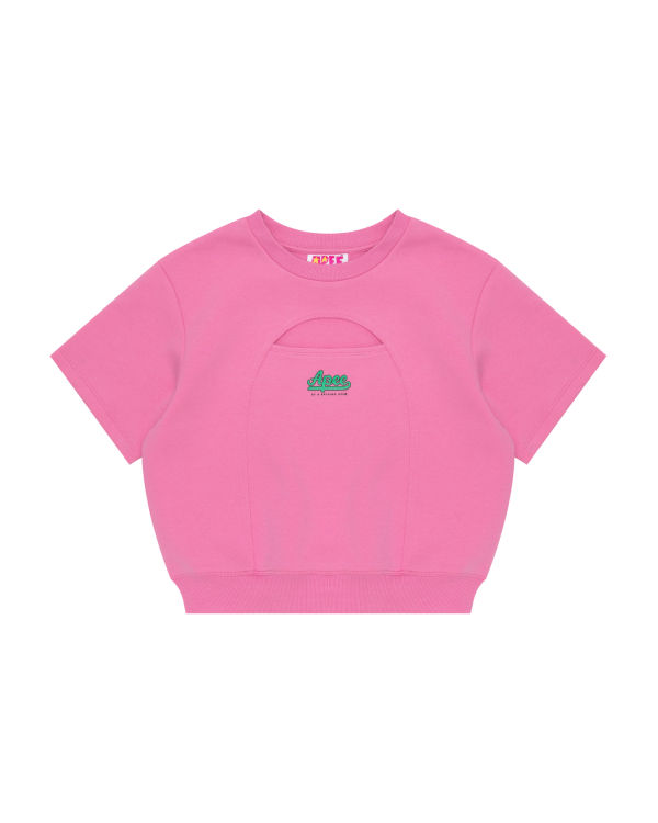 Sweats Bape Cropped logo Rose Femme | JHY-56913162