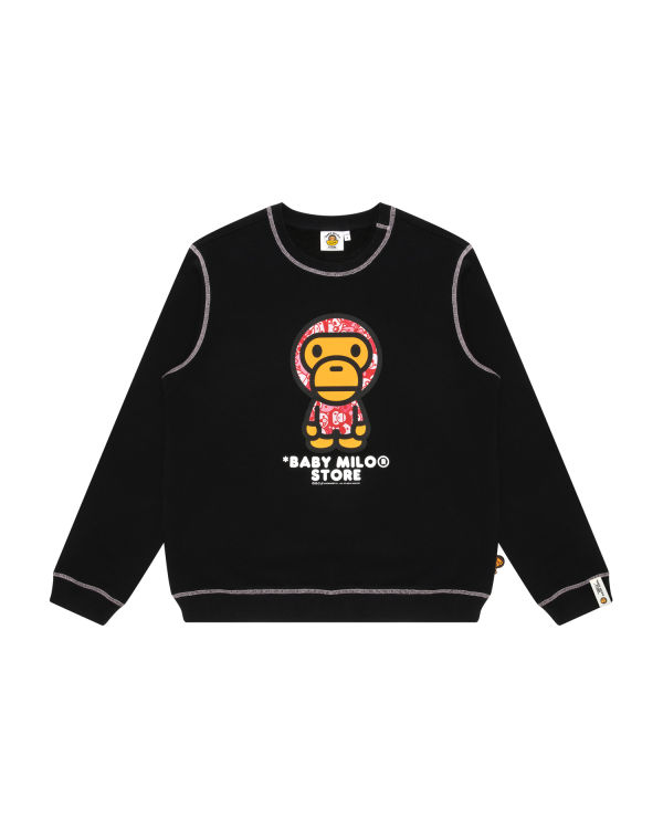 Sweats Bape Milo crew neck Noir Femme | TXZ-26428356