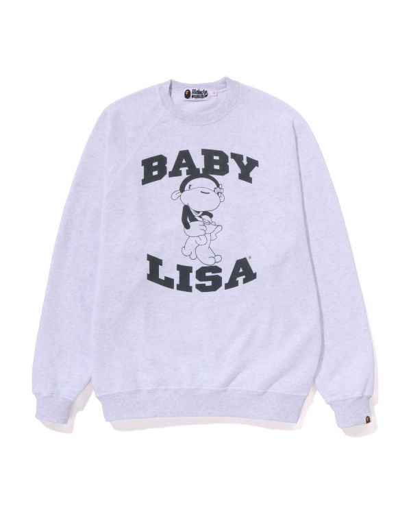 Sweats Bape Lisa Oversized Crewneck Grise Femme | VGR-64067385