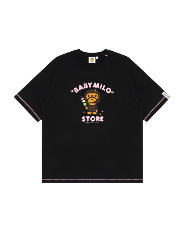 T Shirts Bape Milo boxy fit Noir Femme | AQV-55004018