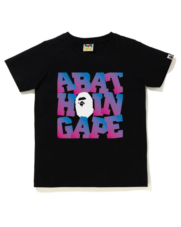 T Shirts Bape A Bathing Ape Noir Femme | UVZ-15648733