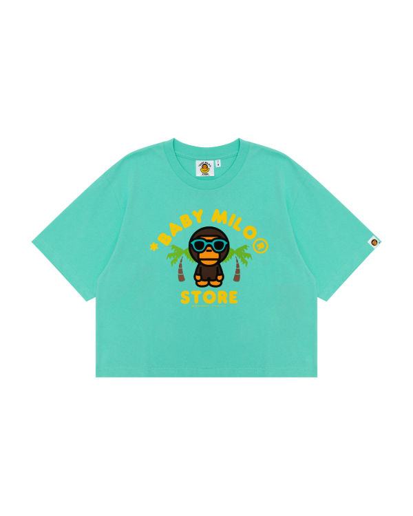 T Shirts Bape Milo printed Menthe Femme | CKJ-86456011