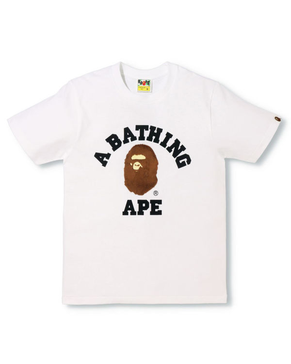 T Shirts Bape BOA College Blanche Femme | ISF-53431085