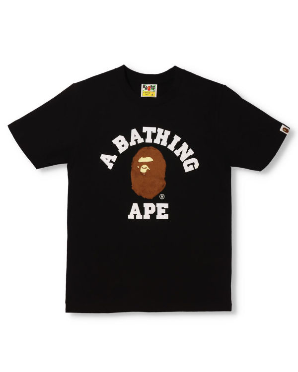 T Shirts Bape BOA College Noir Femme | GUS-52567697