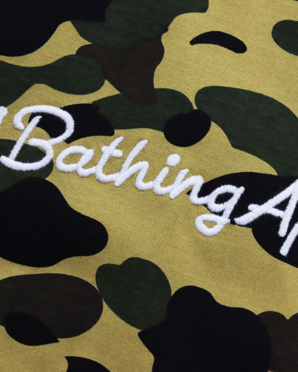 T Shirts Bape 1st Camo Oversized L/S Kaki Femme | ELJ-35252338