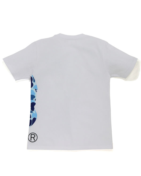 T Shirts Bape ABC Camo Side Big Ape Head Blanche Femme | GXW-91380973