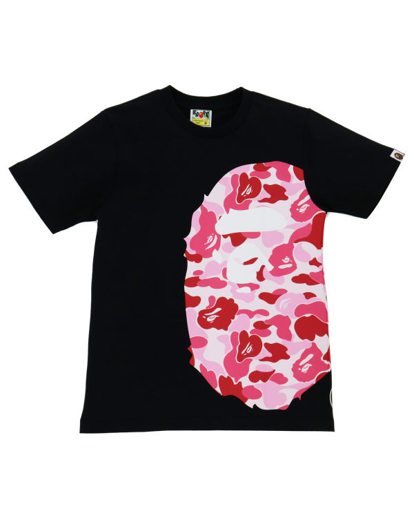 T Shirts Bape ABC Camo Side Big Ape Head Noir Femme | DON-37588870