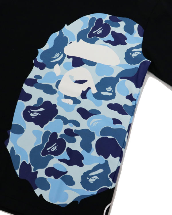 T Shirts Bape ABC Camo Side Big Ape Head Noir Femme | ZSX-66241823