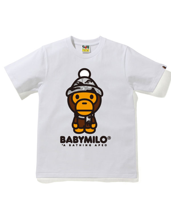 T Shirts Bape STA Camo Milo D'hiver Blanche Femme | OWP-33885844