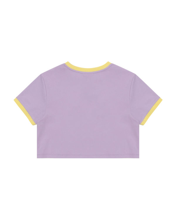 T Shirts Bape Graphique cropped Violette Femme | TNL-37092638