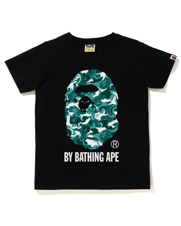 T Shirts Bape Marble Camo Noir Femme | UHB-70358498