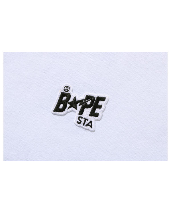 T Shirts Bape STA Logo One Point Blanche Femme | FTN-83561507