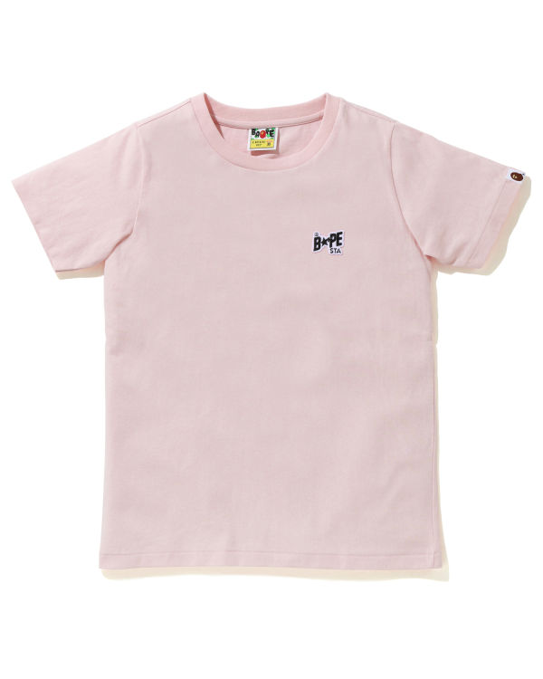 T Shirts Bape STA Logo One Point Rose Femme | GDC-69275668