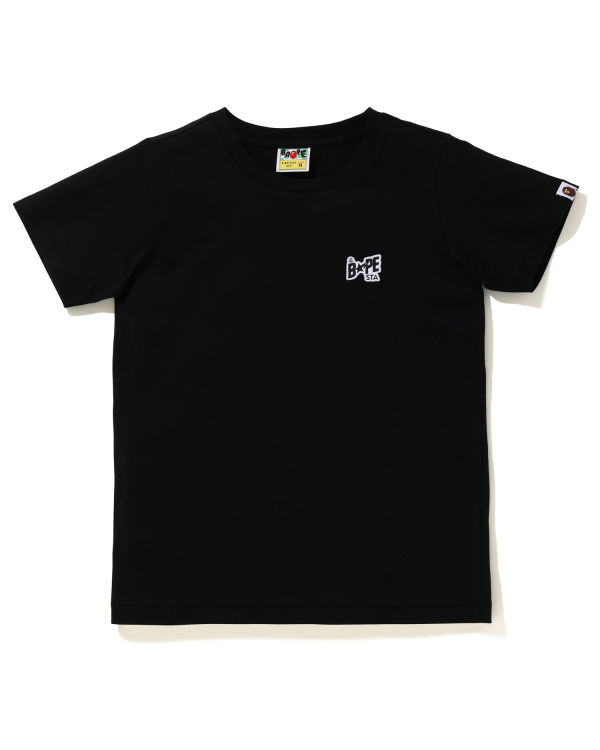 T Shirts Bape STA Logo One Point Noir Femme | TEC-49177624