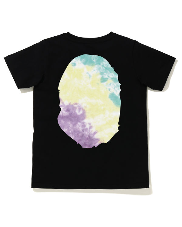 T Shirts Bape Tie-Dye Big Ape Head Noir Femme | IJP-98063948