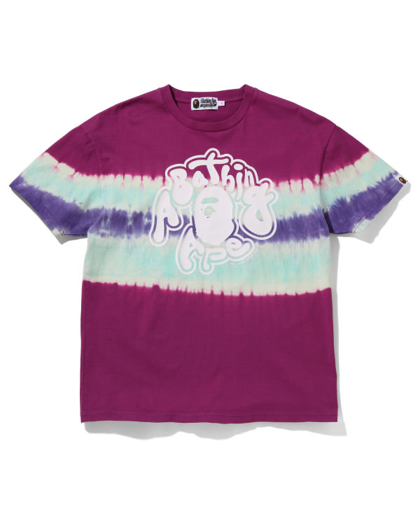 T Shirts Bape Tie-Dye Oversized Violette Femme | OZA-30916485