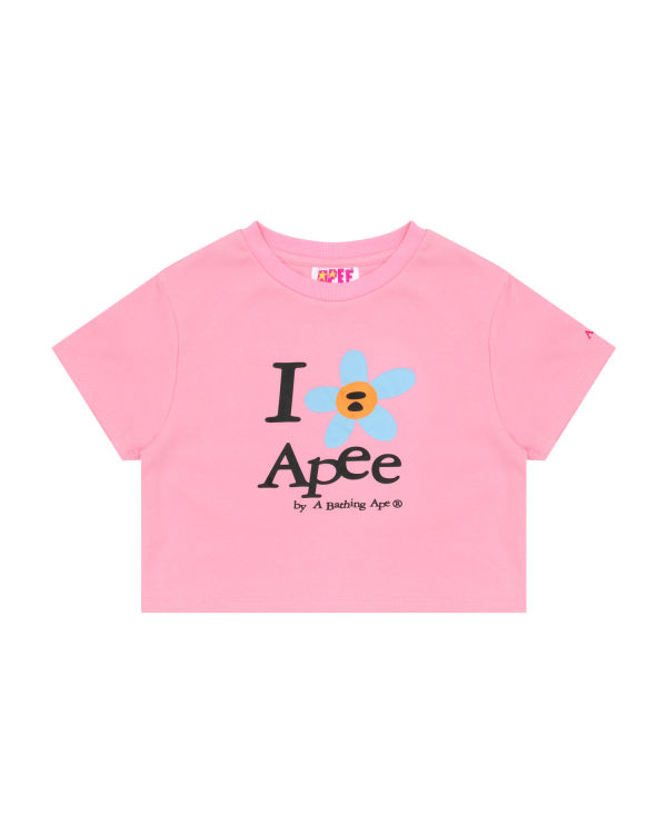 T Shirts Bape Flower cropped Rose Femme | JJB-45314917