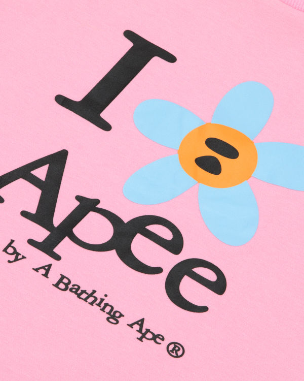 T Shirts Bape Flower cropped Rose Femme | JJB-45314917