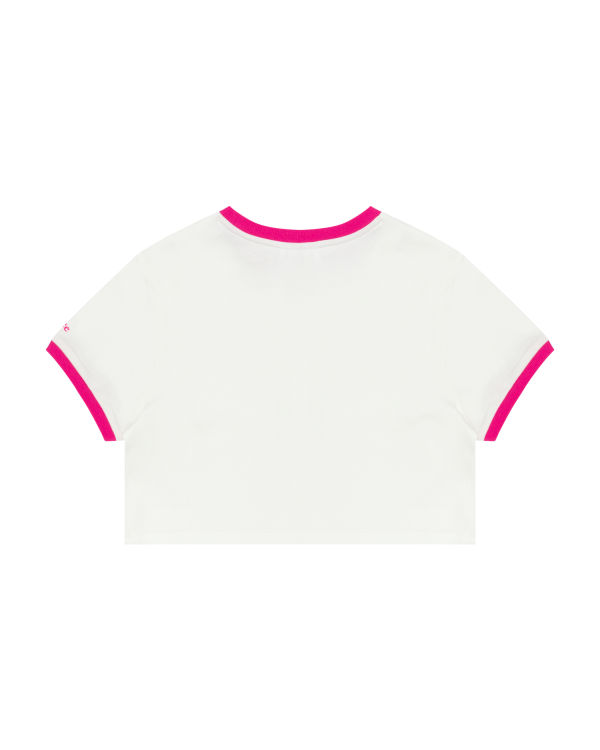 T Shirts Bape Heart cropped Blanche Femme | OMK-01907940