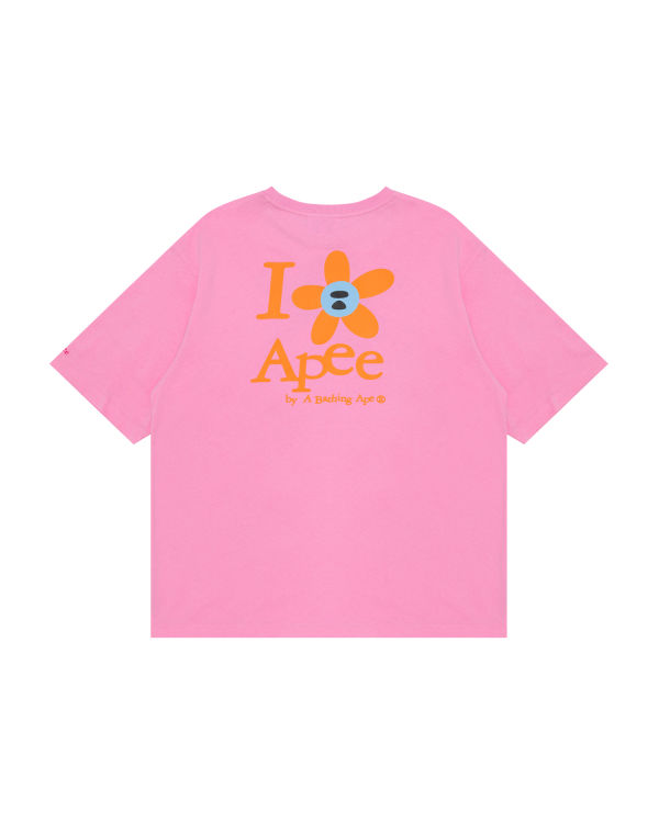 T Shirts Bape Classiche Rose Femme | DSR-49762779