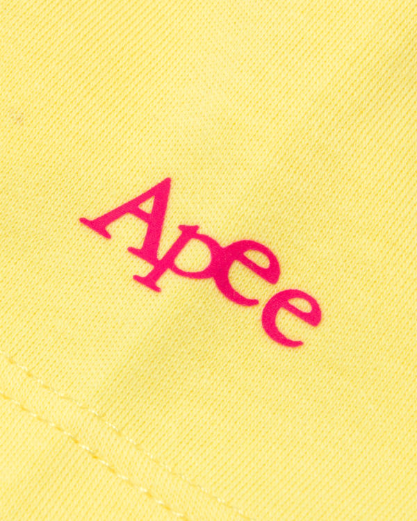 T Shirts Bape Logo berry Citron Jaune Femme | DZJ-74194428