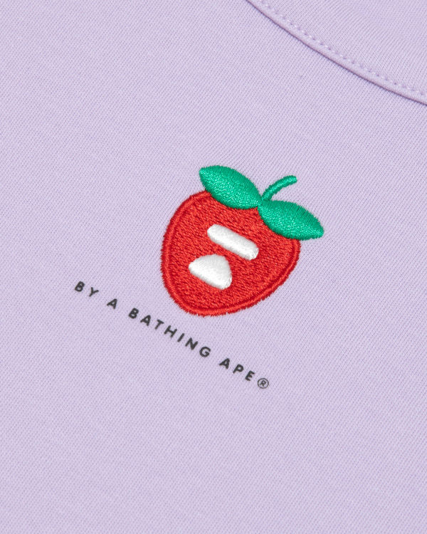 T Shirts Bape Logo berry Violette Femme | JOQ-64505928