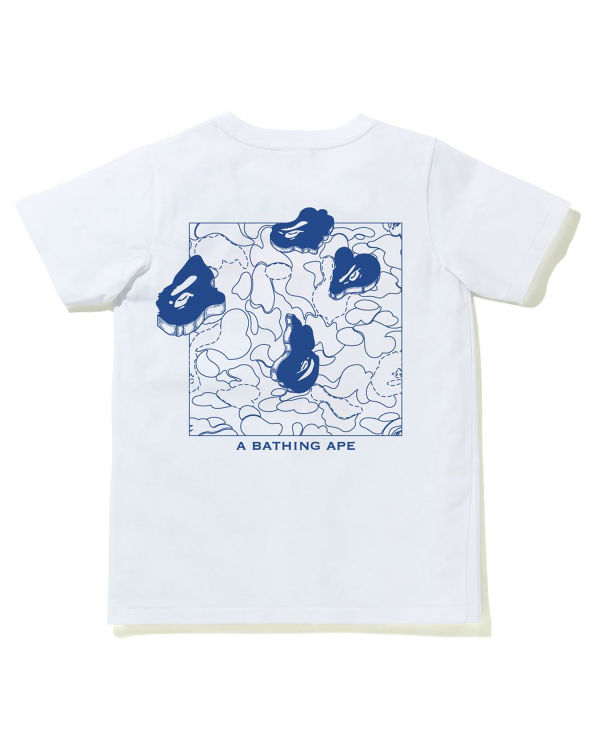 T Shirts Bape Ink Print Blanche Femme | JJY-82901900