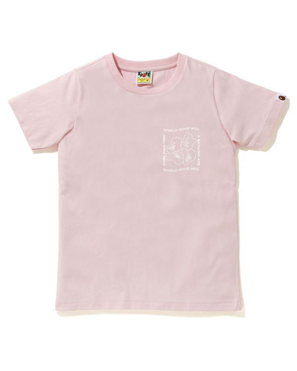 T Shirts Bape Ink Print Rose Femme | APT-41235652