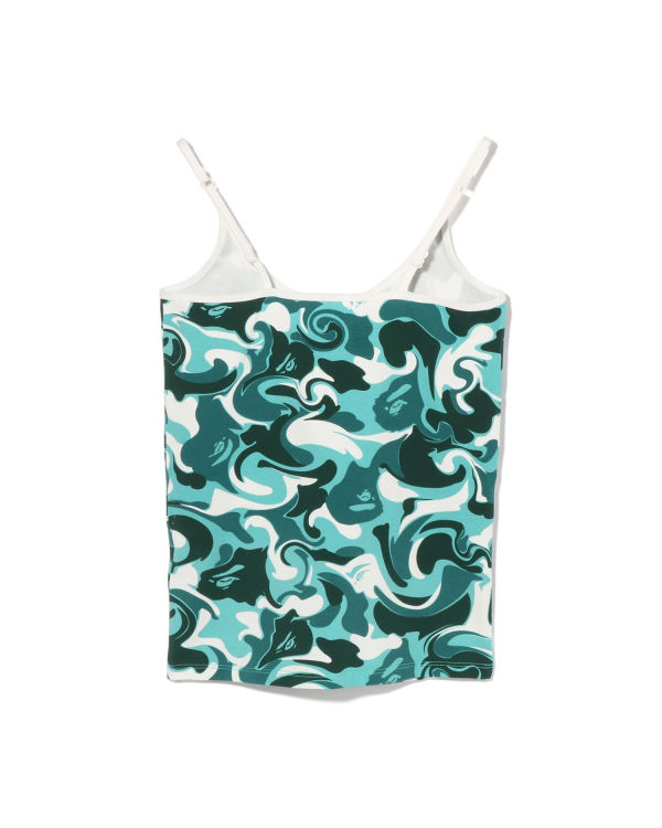 T Shirts Bape Marble Camo Camisole Menthe Femme | XXM-38704198