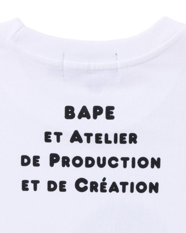 T Shirts Bape X A.P.C. Milo Larges Blanche Femme | SME-65088506