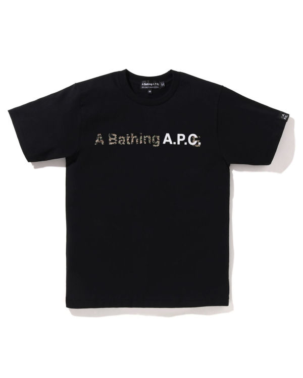 T Shirts Bape X A.P.C. A Bathing Ape Larges Noir Femme | GBS-59355485