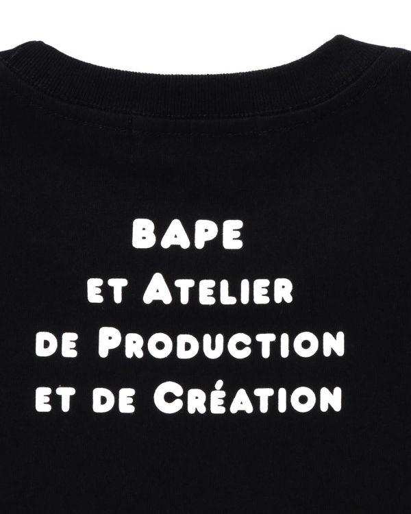 T Shirts Bape X A.P.C. Milo Larges Noir Femme | FAY-48603207