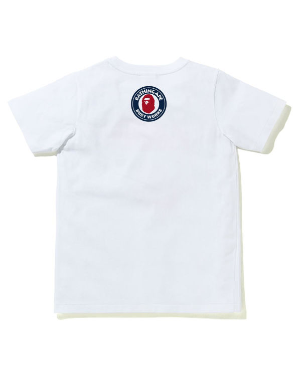 T Shirts Bape A Bathing Ape Letter Blanche Femme | KSZ-11742368