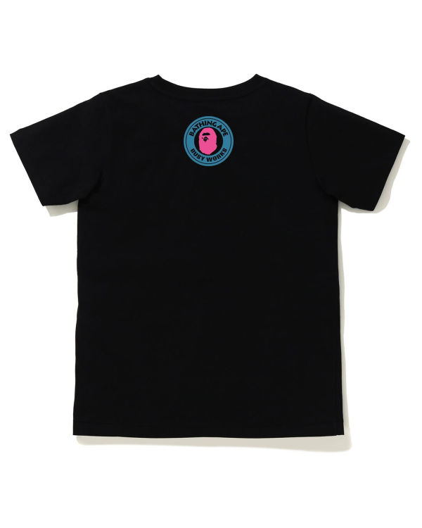 T Shirts Bape A Bathing Ape Letter Noir Femme | NQE-53449453