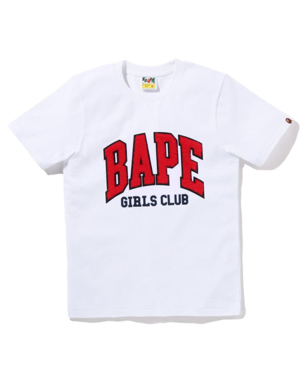 T Shirts Bape Boa Fleece Girls Blanche Femme | EUH-32270158