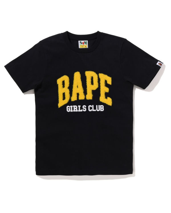 T Shirts Bape Boa Fleece Girls Noir Femme | KWG-85530101