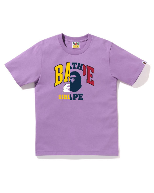 T Shirts Bape Docking Graphique Violette Femme | TZB-80347890