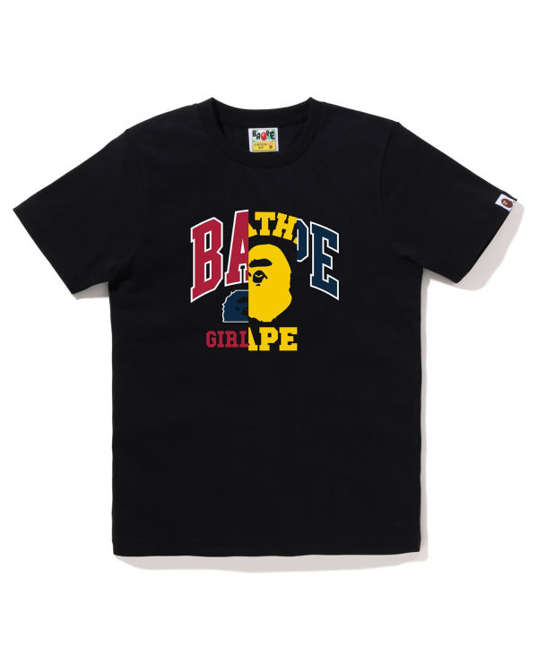 T Shirts Bape Docking Graphique Noir Femme | LBJ-68044480