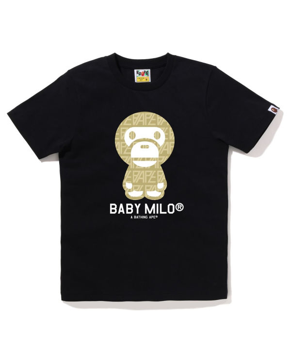 T Shirts Bape Logo Monogram Milo Noir Femme | WXX-84911561