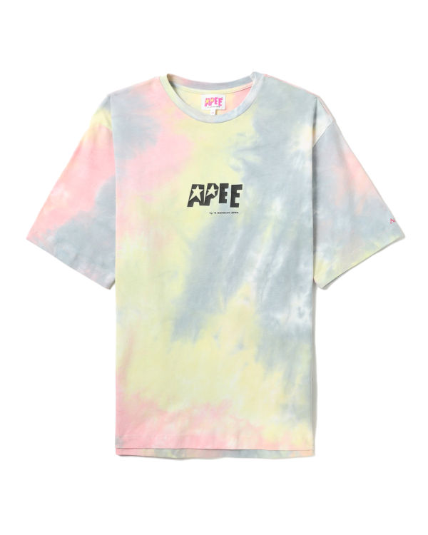 T Shirts Bape Tie-dye graphic slit Rose Femme | QZI-76768720