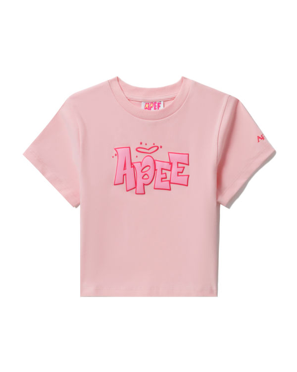 T Shirts Bape Graphique slim-cut Rose Femme | KYA-58783582