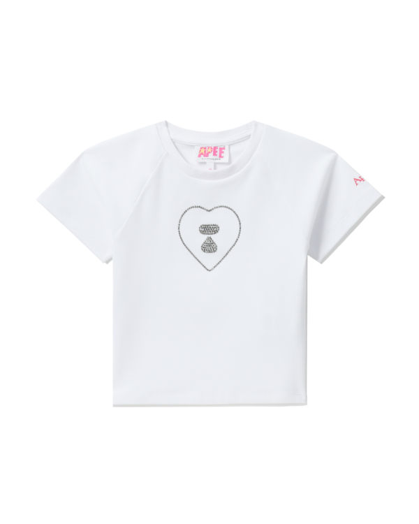 T Shirts Bape Graphique crop #2 Blanche Femme | LEJ-25642557