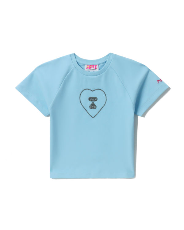 T Shirts Bape Graphique crop #2 Bleu Femme | WZN-77471370