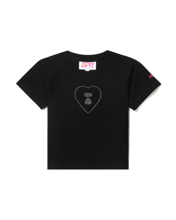 T Shirts Bape Graphique crop #2 Noir Femme | INP-87330685